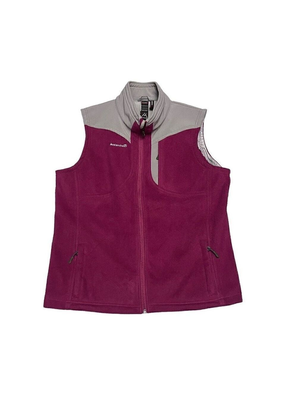 Avalanche Pink Fleece WEATHERSHIELD Designer Spring Fall Hiking Womens Vest XL